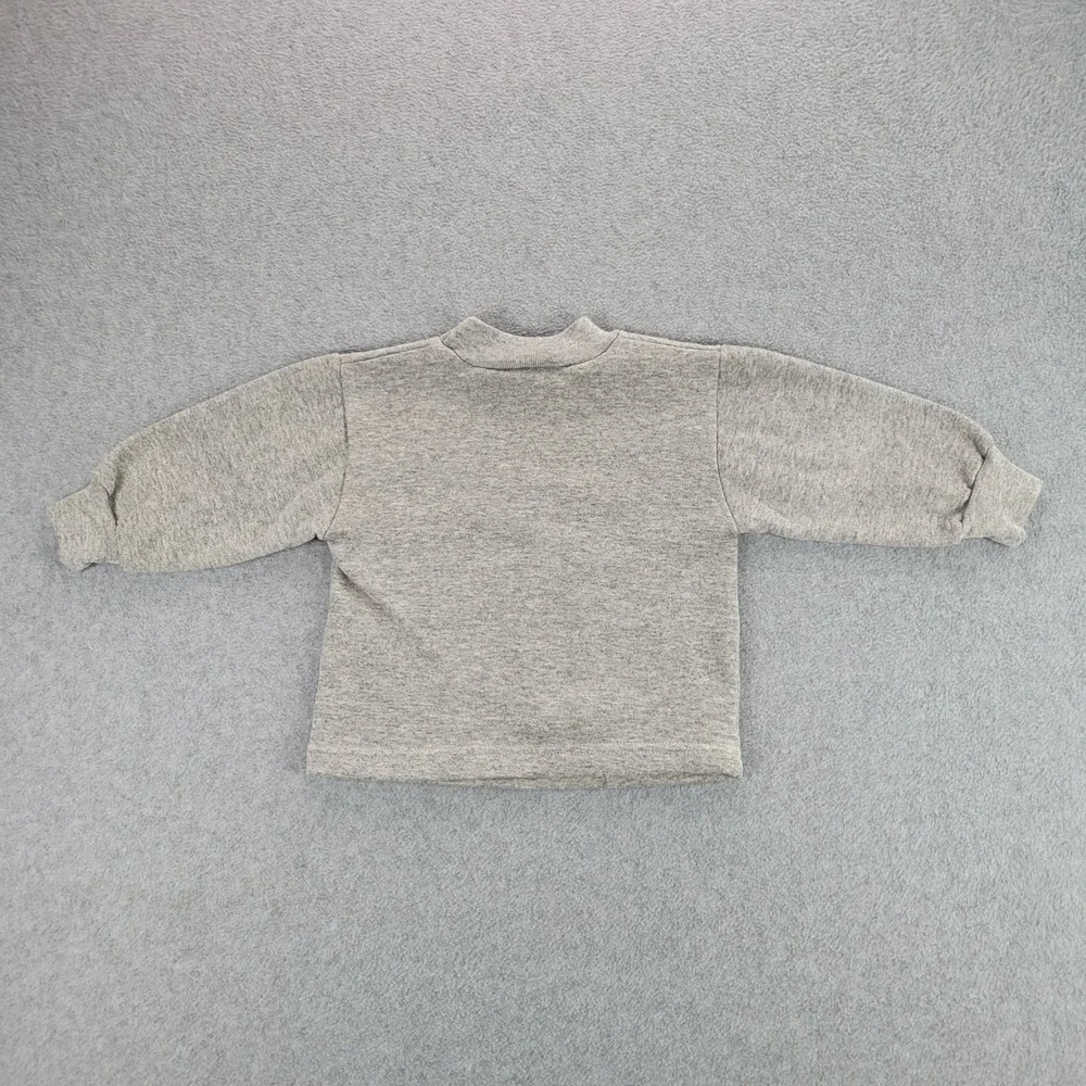 Smiley Sweatshirt‎ Kids 18M Gray Vintage Have a Nice Millennium Space Graphic
